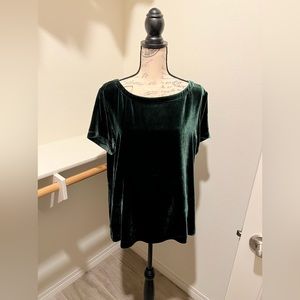 Green Velvet Shirt